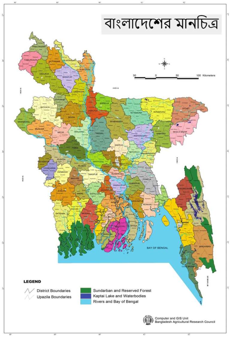 বাংলাদেশের মানচিত্র