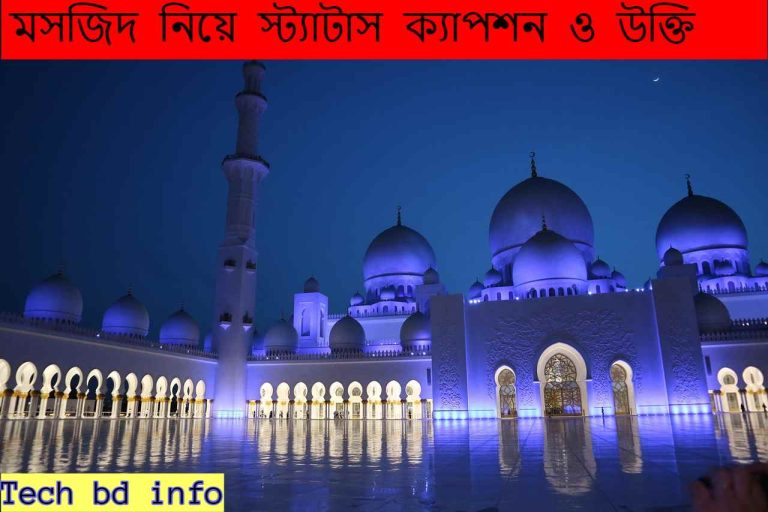 মসজিদ নিয়ে স্ট্যাটাস ও ক্যাপশন।